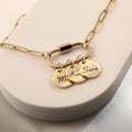 Collier à fermoir mousqueton en acier inoxydable, avec gravure personnalisée MAX for ME
