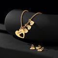 Collier cœur en acier inoxydable, gravure laser personnalisée avec 1 où plusieurs prénoms. MAX for ME
