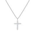 Collier croix strassée ultra-tendance éclat intemporel pendentif délicat - Collection exclusive Max for Me lumineux Argent / Croix simple MAX for ME
