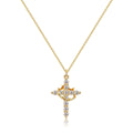 Collier croix strassée ultra-tendance éclat intemporel pendentif délicat - Collection exclusive Max for Me lumineux Doré / Croix bague intégré MAX for ME
