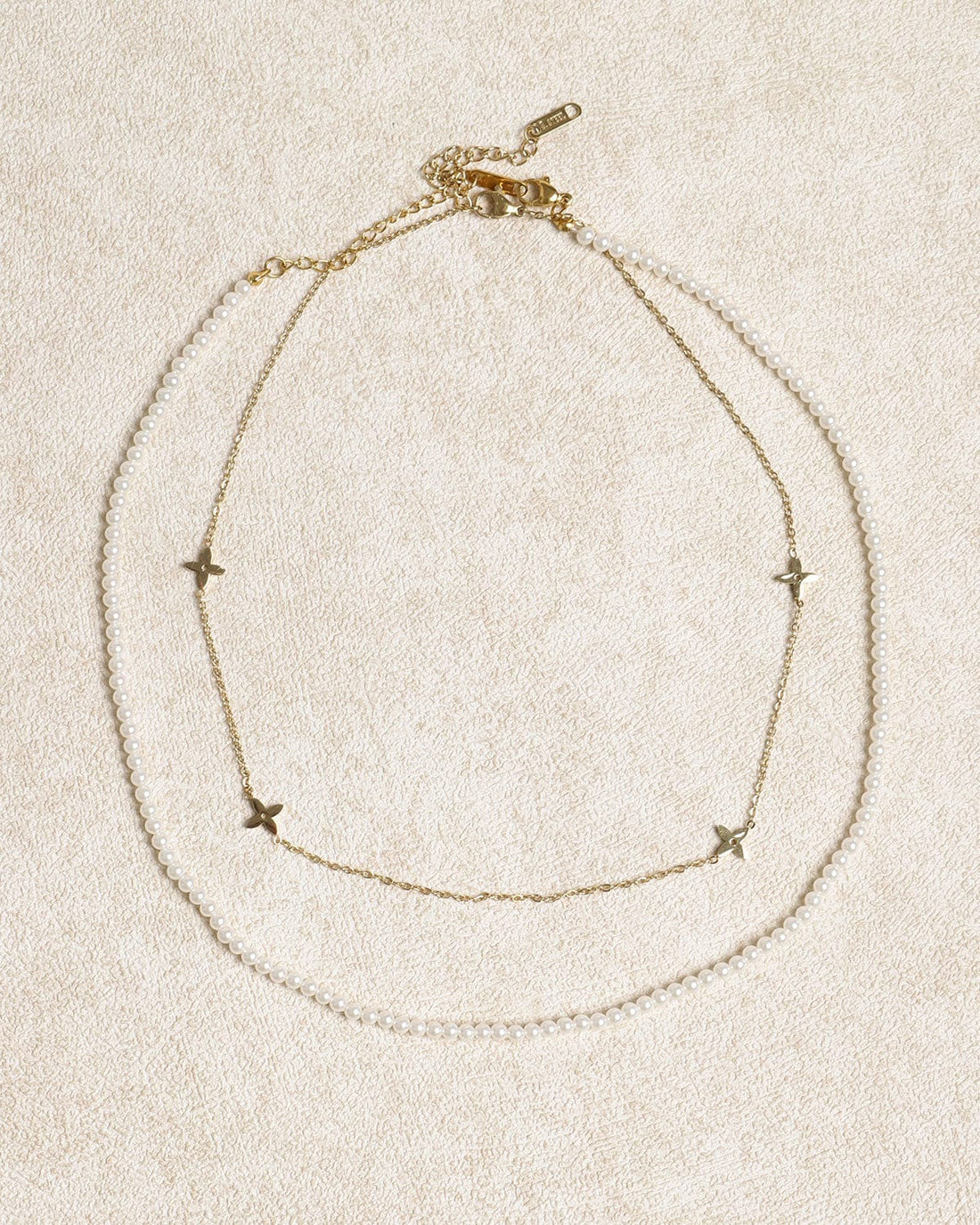 Collier de rétro de perles blanches Default MAX FOR ME