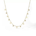 Collier doré pampilles zircon – bijou tendance à pendentifs étoiles Doré MAX for ME