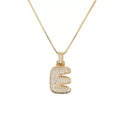 Collier initiale pavé de zircons - une touche d'éclat personnel - MAX FOR ME Doré MAX for ME