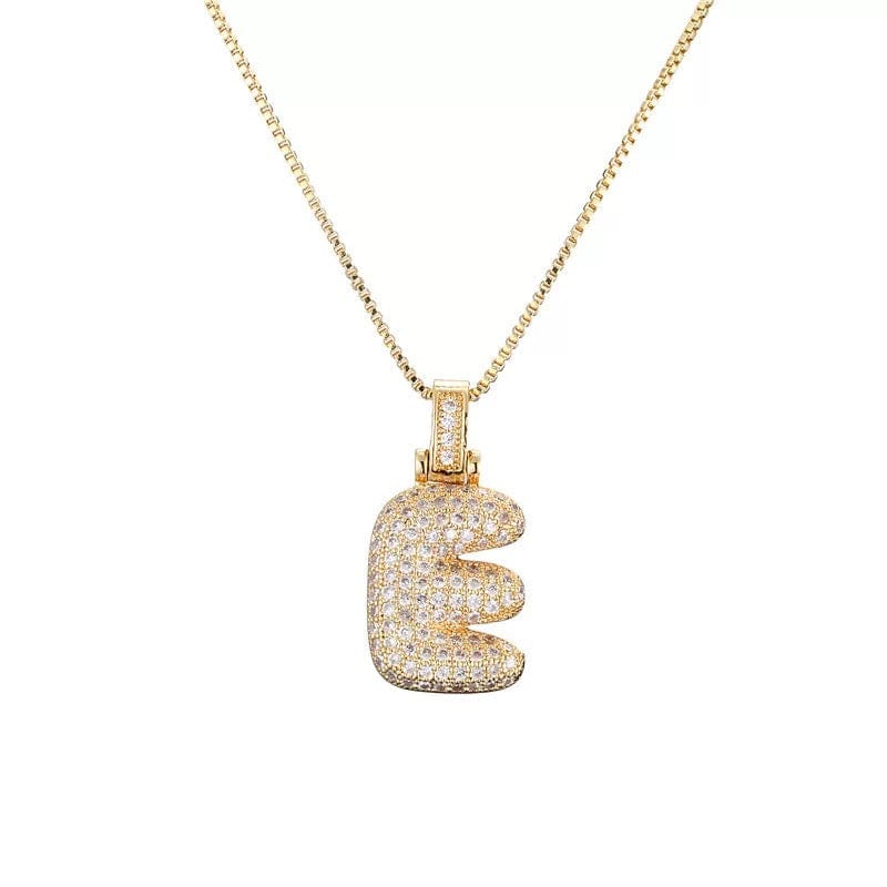 Collier initiale pavé de zircons - une touche d'éclat personnel - MAX FOR ME Doré MAX for ME