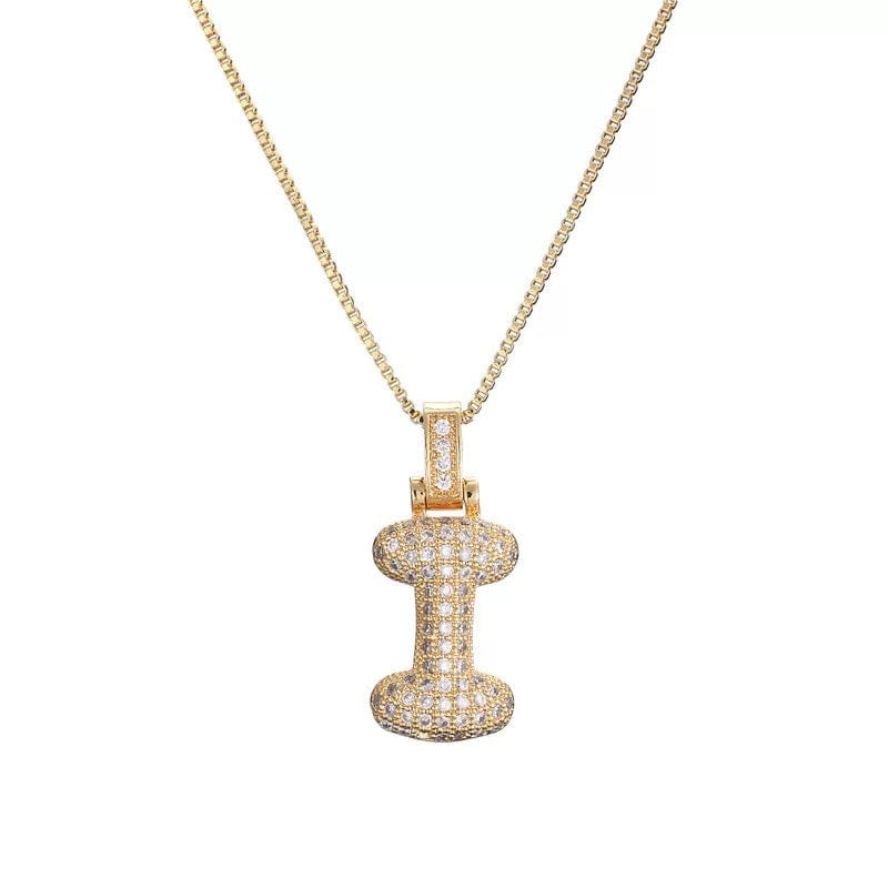 Collier initiale pavé de zircons - une touche d'éclat personnel - MAX FOR ME Doré MAX for ME
