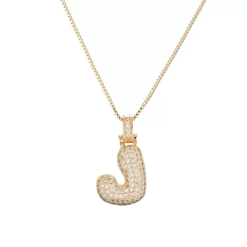 Collier initiale pavé de zircons - une touche d'éclat personnel - MAX FOR ME Doré MAX for ME
