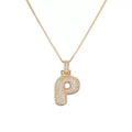 Collier initiale pavé de zircons - une touche d'éclat personnel - MAX FOR ME Doré MAX for ME