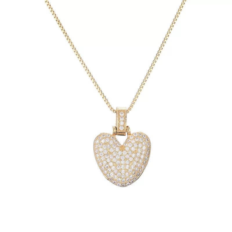 Collier initiale pavé de zircons - une touche d'éclat personnel - MAX FOR ME Doré MAX for ME