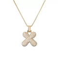 Collier initiale pavé de zircons - une touche d'éclat personnel - MAX FOR ME Doré MAX for ME