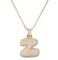 Collier initiale pavé de zircons - une touche d'éclat personnel - MAX FOR ME Doré MAX for ME