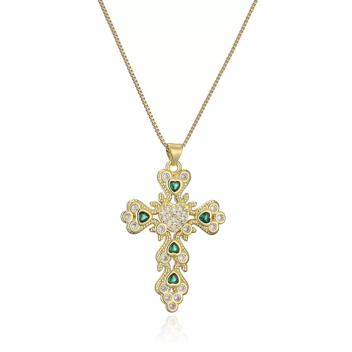 Collier pendentif croix scintillante - une touche d'éclat et de foi - MAX FOR ME MAX for ME