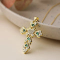 Collier pendentif croix scintillante - une touche d'éclat et de foi - MAX FOR ME Or / Opale & Multicolore MAX for ME