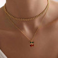 Collier pendentif piment doré ultra-tendance talisman stylisé - Collection exclusive Max for Me charme discret MAX for ME