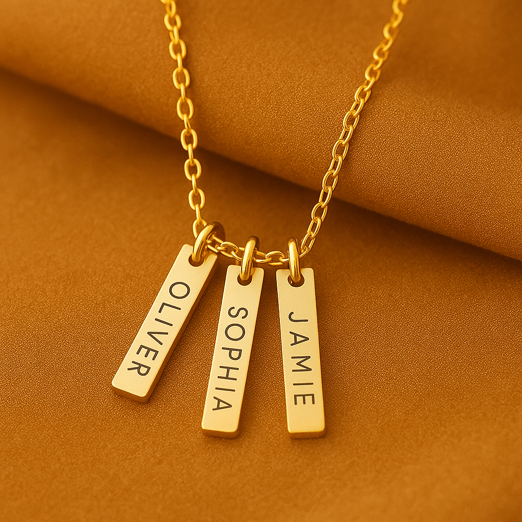 Collier Personnalisé 1, 2 ou 3 Médailles au choix– Gravure Prénoms ou dates MAX for ME