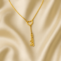Collier personnalisé avec un petit cœur et un prénom au choix Or MAX for ME