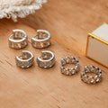 Créoles huggie entrelacées et zircon - éclat et sophistication - MAX FOR ME MAX for ME