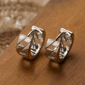 Créoles huggie entrelacées et zircon - éclat et sophistication - MAX FOR ME MAX for ME