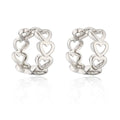Créoles huggie entrelacées et zircon - éclat et sophistication - MAX FOR ME MAX for ME