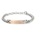 Duo Bracelets assortis pour couple – Gravés “His Queen & Her King” en acier inoxydable Or rose / Acier inoxydable MAX for ME