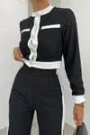 MAX for ME Ensemble 2 pièces blazer et pantalon 2 thon - style pull