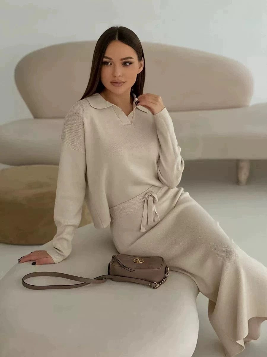 Ensemble 2 pièces en maille automne-hiver – haut et jupe – MAX FOR ME MAX for ME