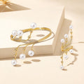 Ensemble bague bracelet géométrique femme lignes modernes élégance MAX FOR M
