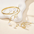 Ensemble bague bracelet géométrique femme parure coordonnée harmonie MAX FOR ME