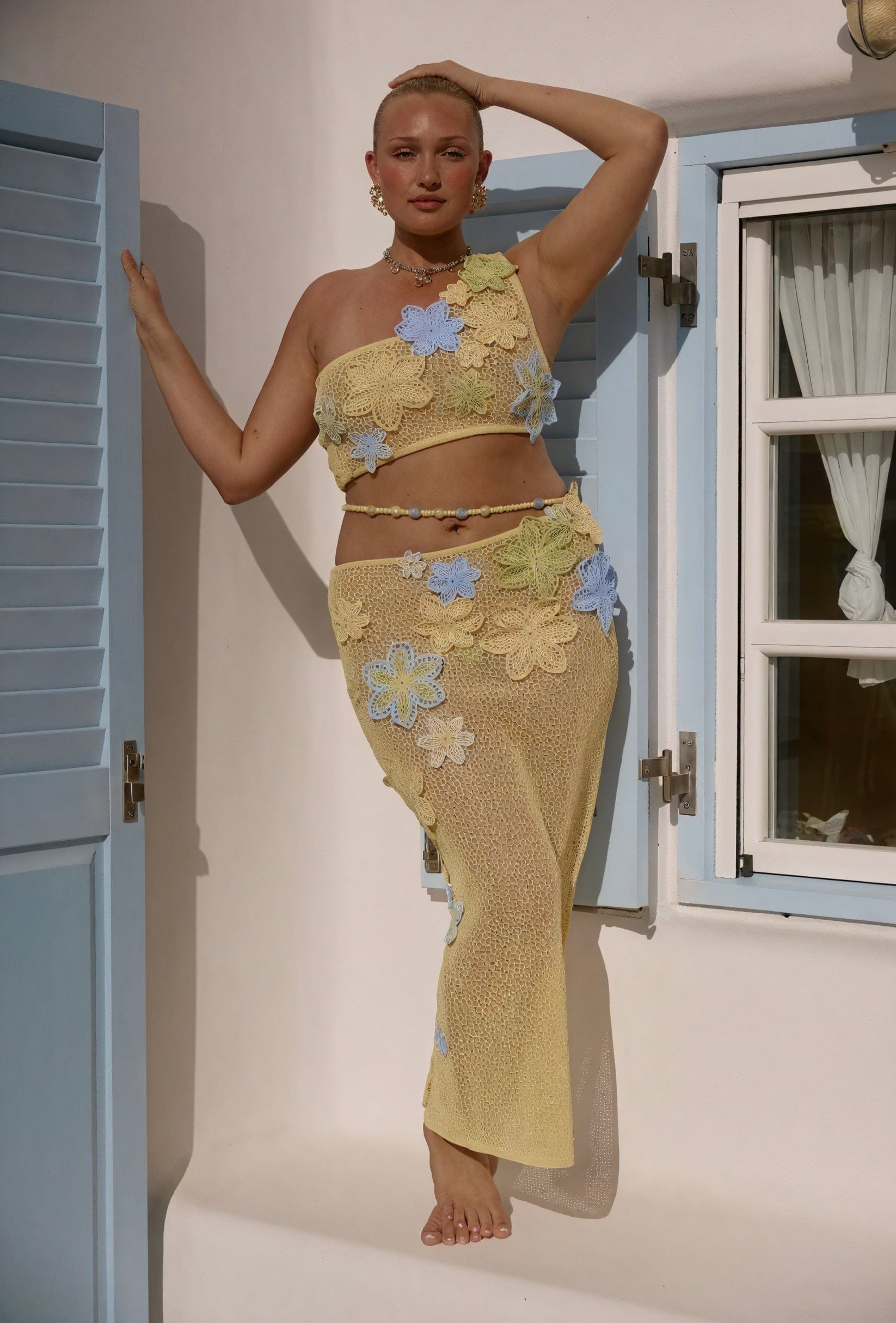 Ensemble crochet fleuri – deux pièces artisanales pour été bohème MAX FOR ME