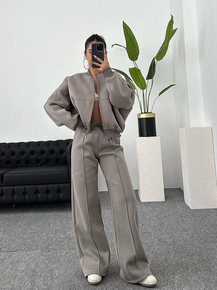 Ensemble de sport chic et pantalon large - une allure urbaine et moderne - MAX FOR ME MAX for ME