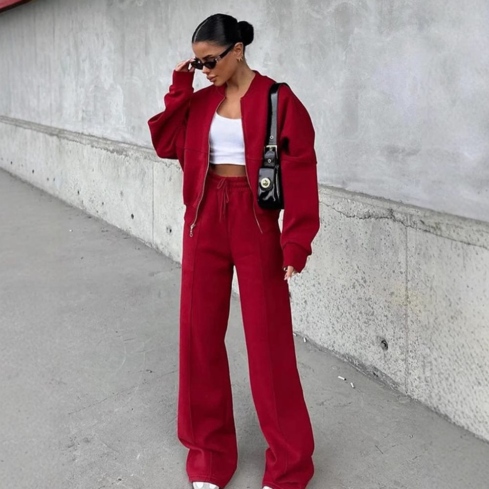 Ensemble de sport chic et pantalon large - une allure urbaine et moderne - MAX FOR ME MAX for ME