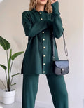Ensemble deux pièces chic col à revers pour un style moderne et élégant MAX FOR ME