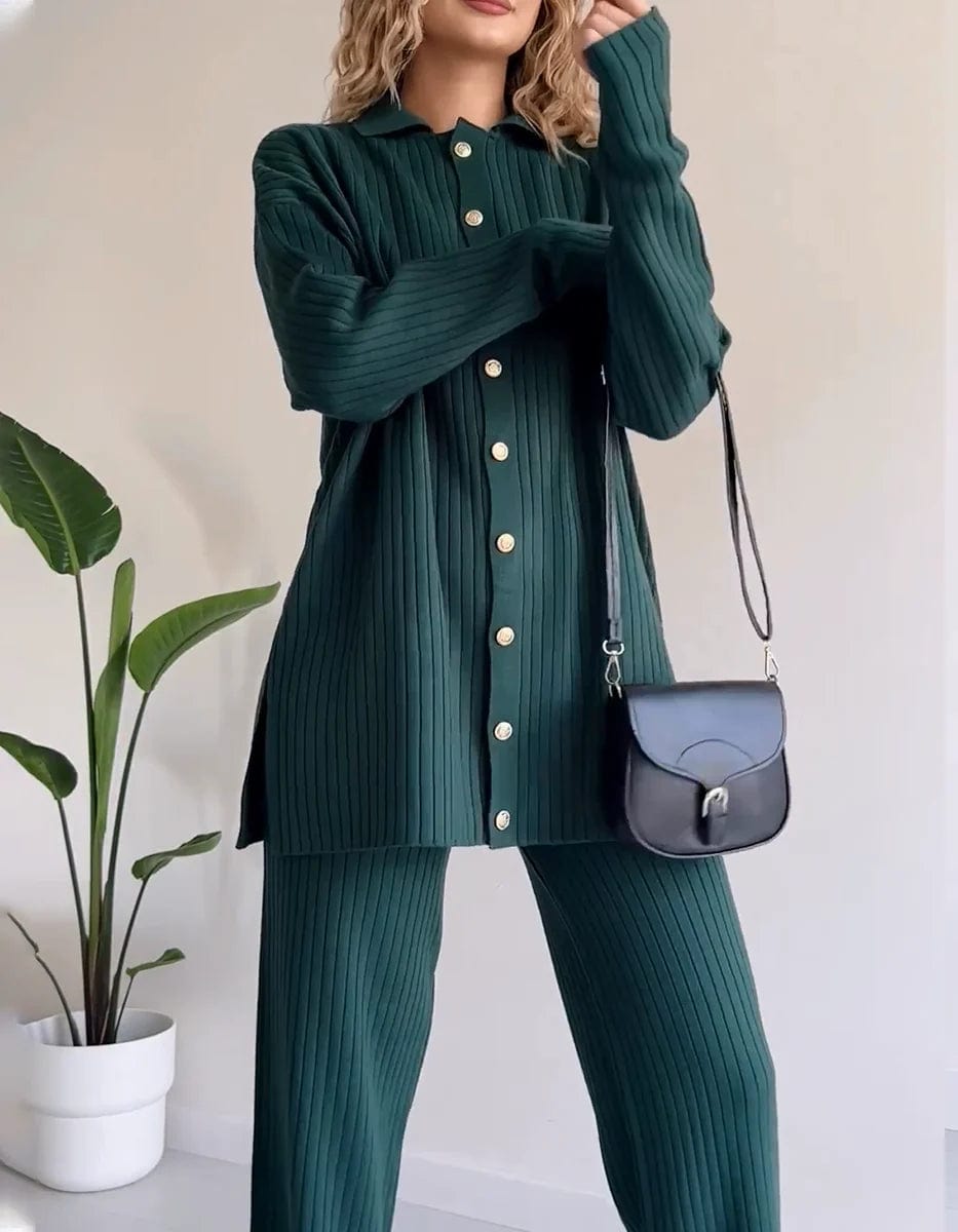 Ensemble deux pièces chic col à revers pour un style moderne et élégant MAX FOR ME