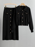 Ensemble deux pièces chic col à revers pour un style moderne et élégant - MAX FOR ME MAX for ME