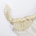 Ensemble deux pièces corset et jupe courte – Style romantique à volants pour occasions spéciales MAX FOR ME