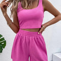 MAX for ME Ensemble Deux Pièces Décontracté et Décontracté pour Femme, Short en Fibre artificiel astique, Vêtements de Maison, Nouvelle Collection d'Été