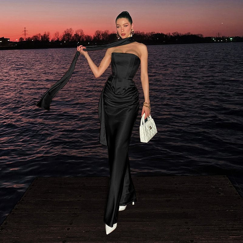Ensemble Deux Pièces Femme – Haut Court et Jupe Maxi Slim MAX FOR ME