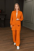 Ensemble femme- cardigan mi-long et pantalon coordonné style moderne MAX for ME