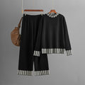 Ensemble femme en maille à motif pied-de-poule – Élégance douce et confort structuré MAX for ME