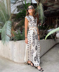 Ensemble jupe longue et top brodé - une allure bohème-chic - MAX FOR ME Blanc / S MAX FOR ME