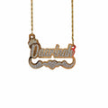 Ensemble Personnalisé – Collier et Boucles d’Oreilles doré avec strass Or MAX for ME