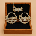 Ensemble Personnalisé – Collier et Boucles d’Oreilles doré avec strass Or MAX for ME