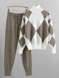 
Ensemble pull col roulé gris style moderne sophistiqué MAX FOR ME