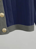 Ensemble robe gilet marine femme maille semi longue - MAX FOR ME MAX for ME