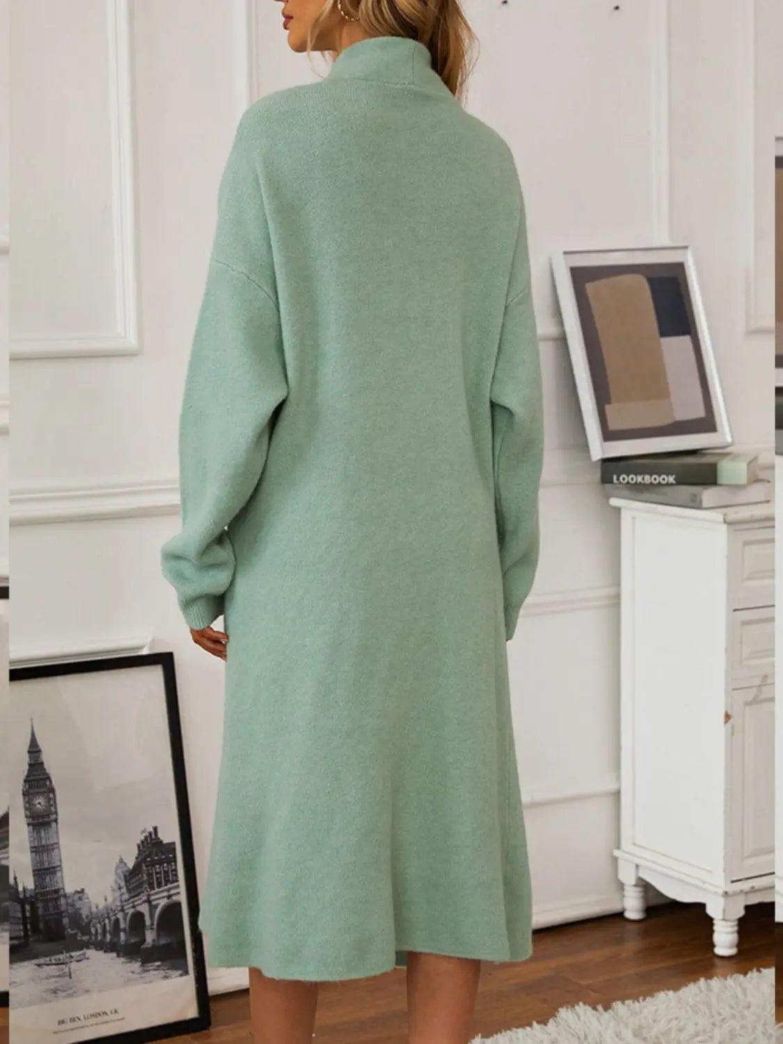 Ensemble robe pull sans manches et cardigan – Confort élégant pour l’automne & hiver MAX FOR ME