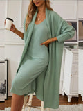 Ensemble robe pull sans manches et cardigan – Confort élégant pour l’automne & hiver MAX FOR ME