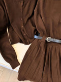 Ensemble robe tricot veste femme style preppy ceinture - tenue complète MAX for ME