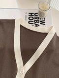 Ensemble robe tricot veste femme style preppy ceinture - tenue complète - MAX FOR ME MAX for ME