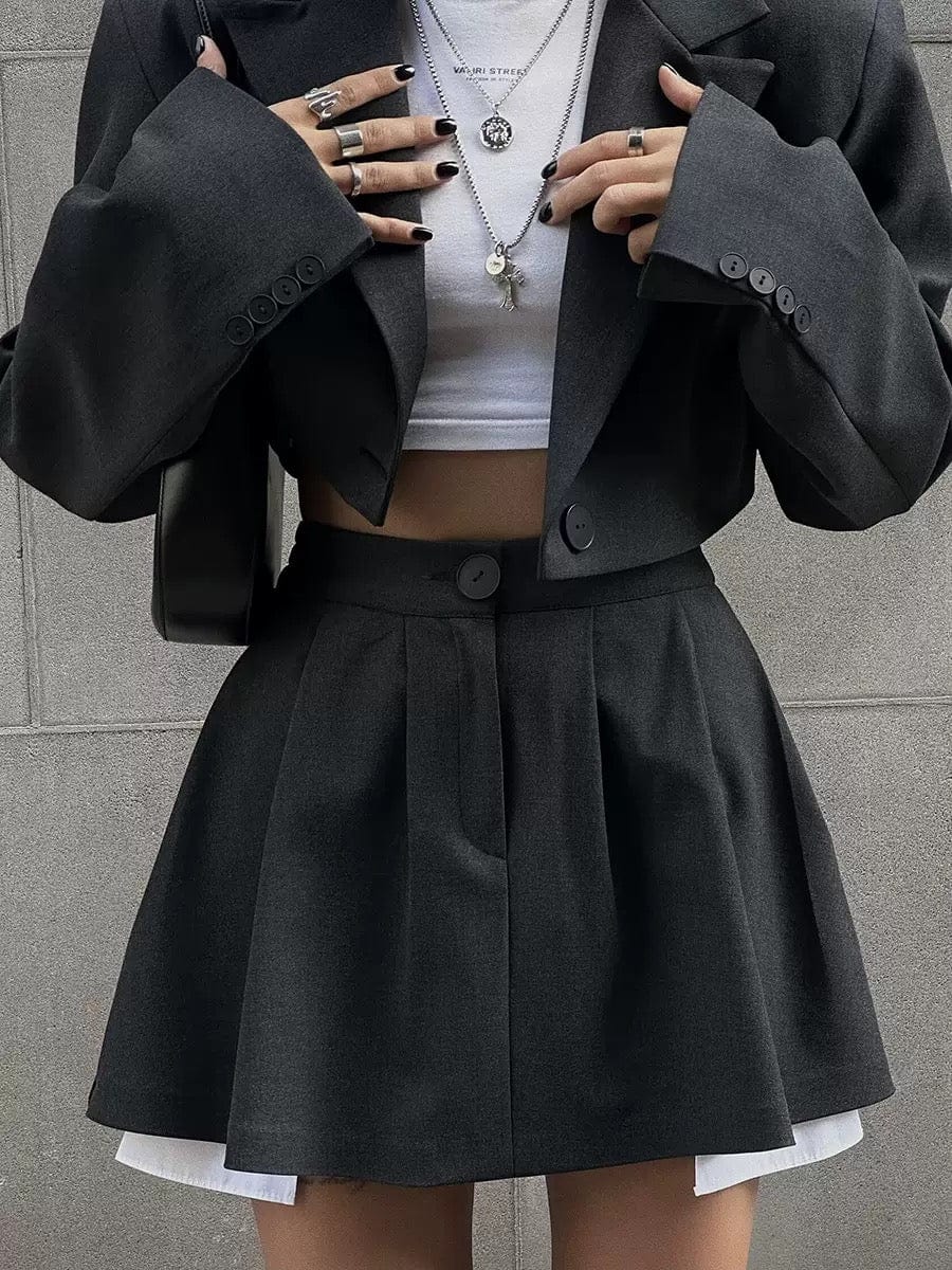 Ensemble tailleur blazer mini-jupe - Élégance professionnelle moderne - MAX FOR ME MAX for ME
