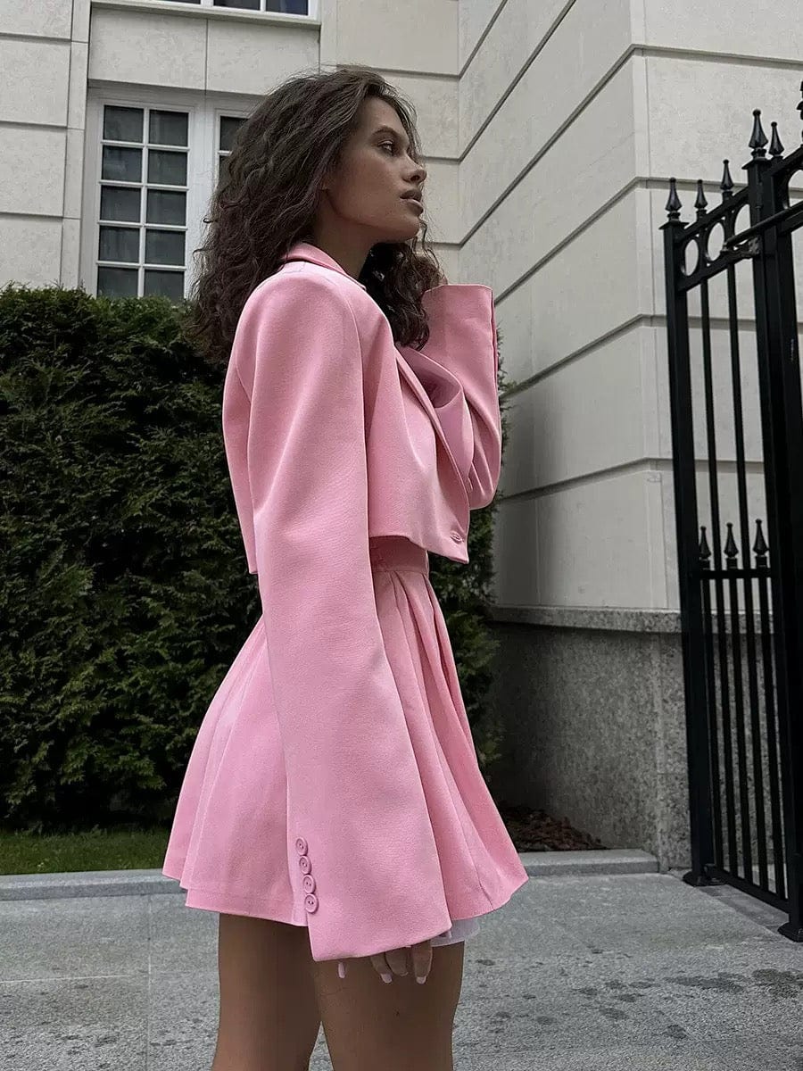 Ensemble tailleur blazer mini-jupe - Élégance professionnelle moderne - MAX FOR ME MAX for ME
