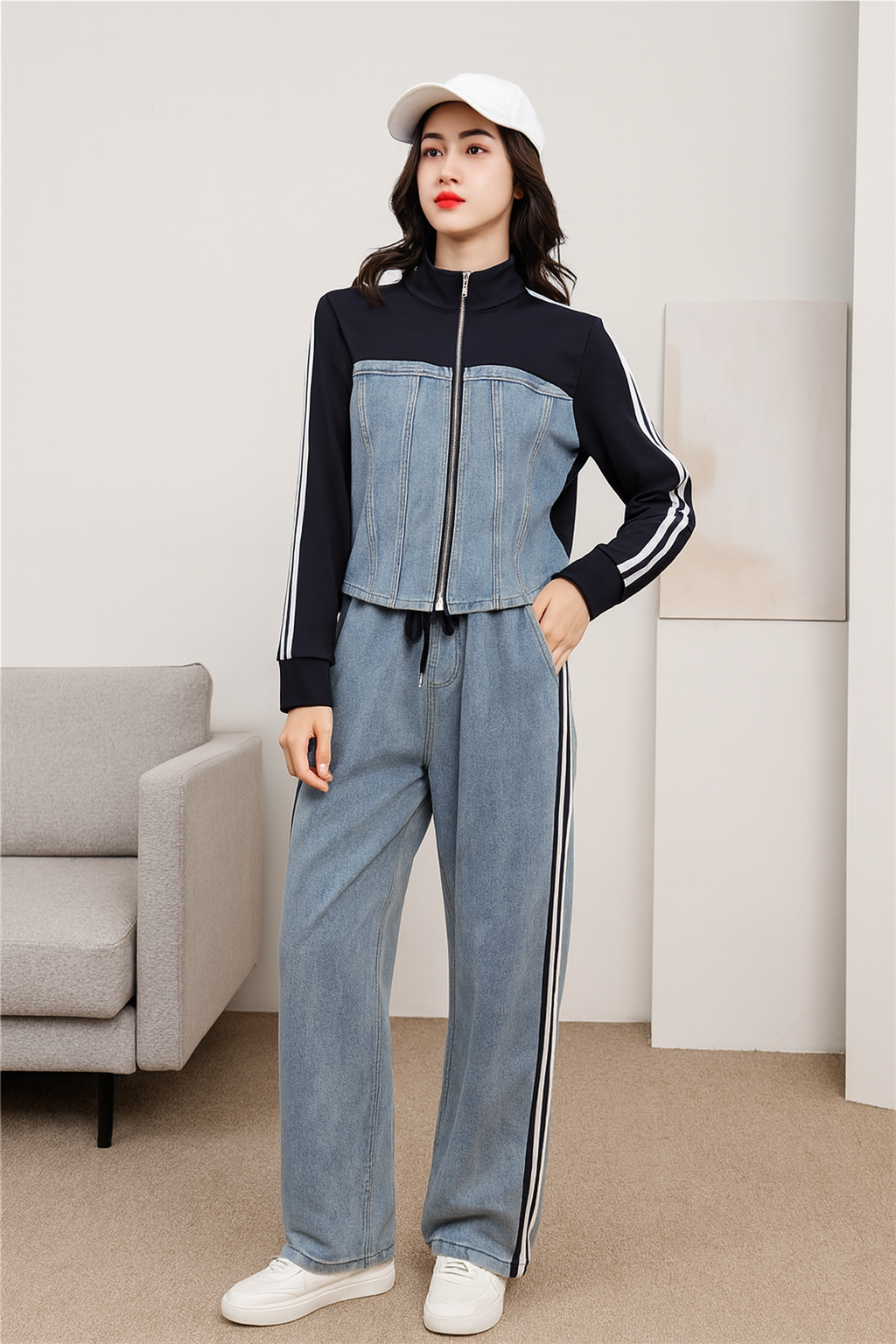 Ensemble veste pantalon femme coupe élégante affinante MAX FOR ME